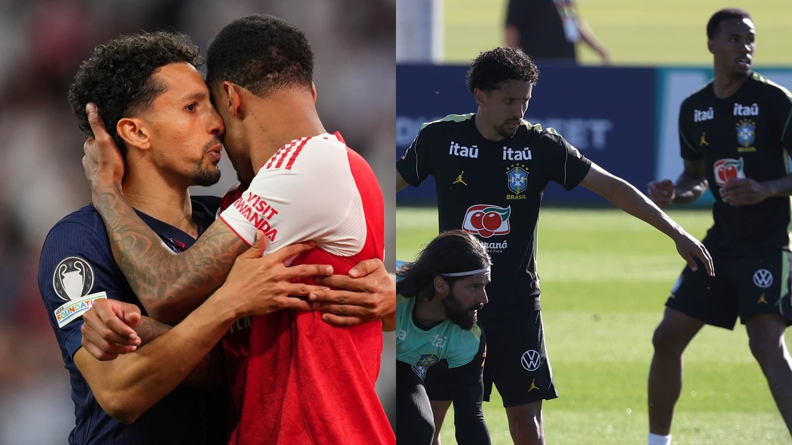 Marquinhos utješio Gabriela nakon promašaja u finalu Lige prvaka